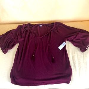 Old Navy Maroon Top